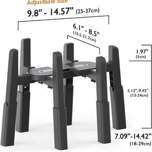 CZPET Width and Height Adjustable Elevated Stand for Petbowls
